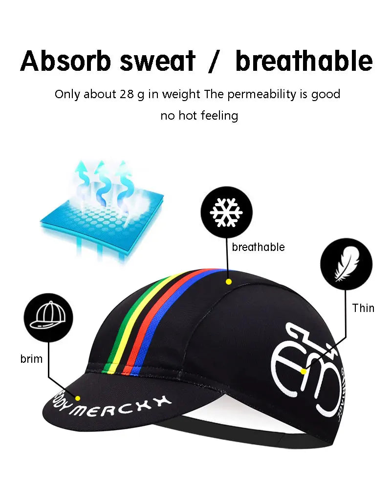 Retro Men's Summer Cycling Hat Classic Bike Mountain Racing Bicycle Hat