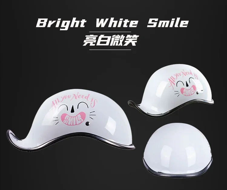 Retro Motorcycle Half Helmet Fashion Bailer for Scooter Safety Helm Spring Summer Capacetes De Moto