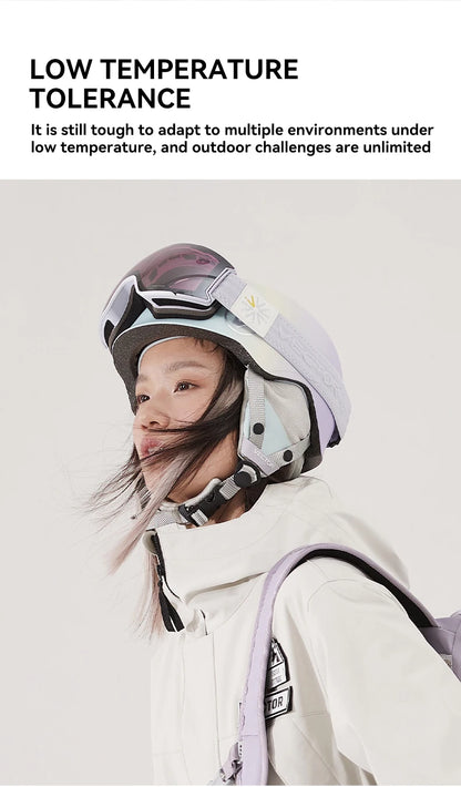 VECTOR Ski Helmet Safety Integrally-Molded Snowboard Helmet Motorcycle RemovableSkiing Snow Husband Men Women Child Kids