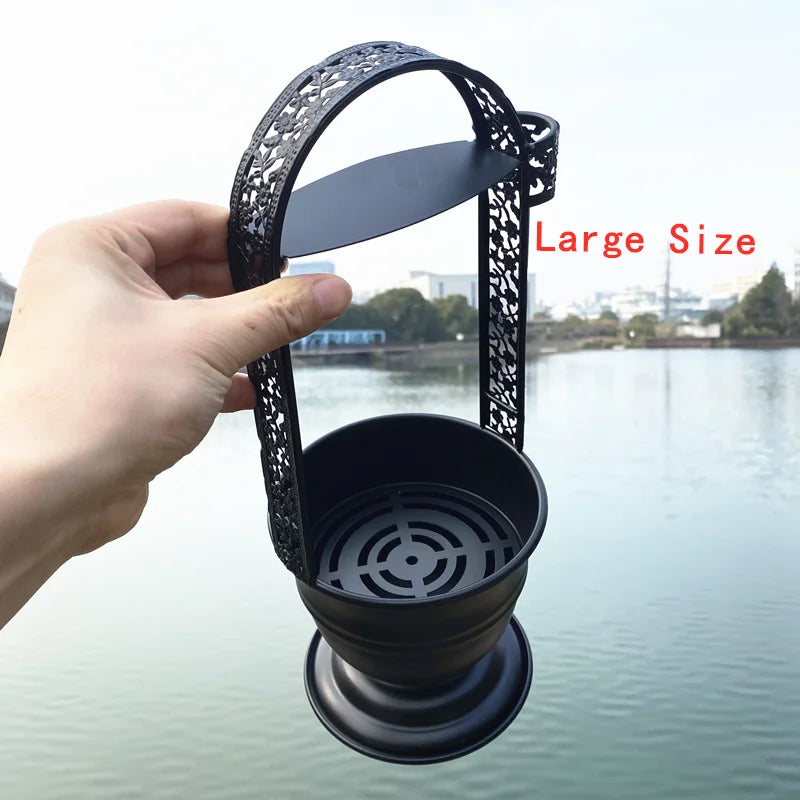 Black Hookah Charcoal Basket Coal Holder for Narguile Chicha Smoking Accessories