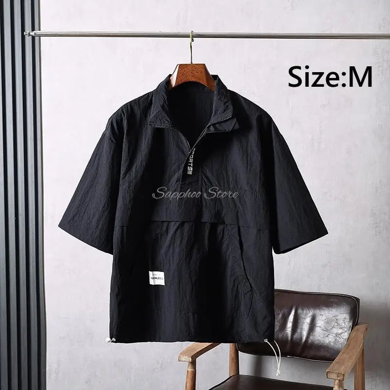 M/L/XL/2XL/3XL Pet Groomer Lapel Work Clothes Unisex Summer Salon Hairdressers Wrap Short Sleeves Barber Shop Gown Uniform