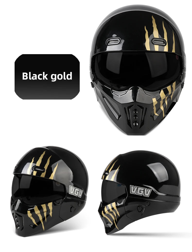 High-Quality Motorcycle Helmet, Personalized Scorpion Warrior Full Helmet, Suitable for Men and Women for Year-Round Riding