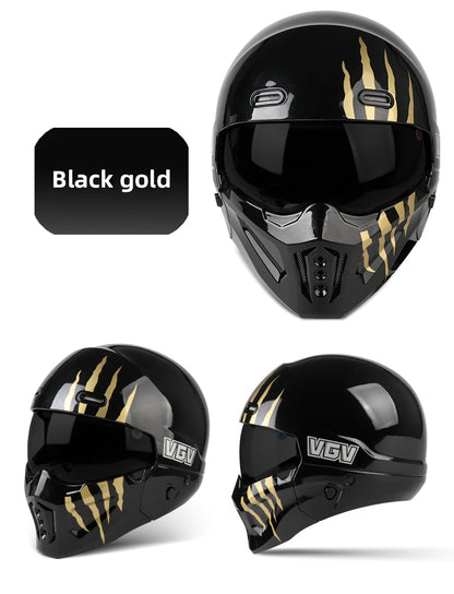 High-Quality Motorcycle Helmet, Personalized Scorpion Warrior Full Helmet, Suitable for Men and Women for Year-Round Riding
