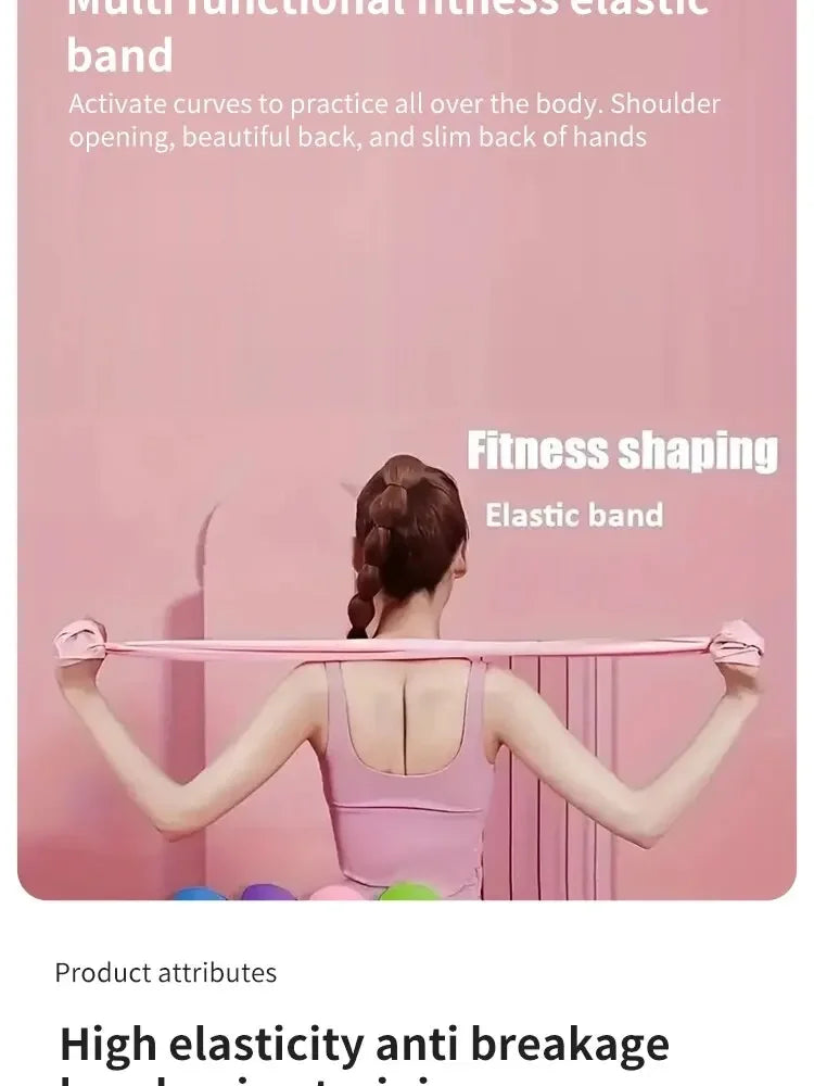 Elastic Fitness Bands Resistance Bands Elastic Fitness Tapes Yoga Pilates Crossfit Stretching Muscular Work Out Equipment