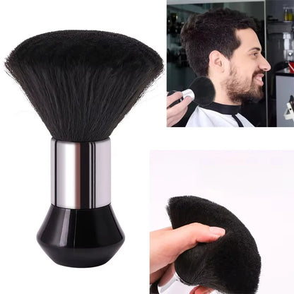 Professional Barber Duster Neck Face Brushes Hair Clean Soft Black Hairbrush Salon Cutting Hairdressing Styling Make Tools