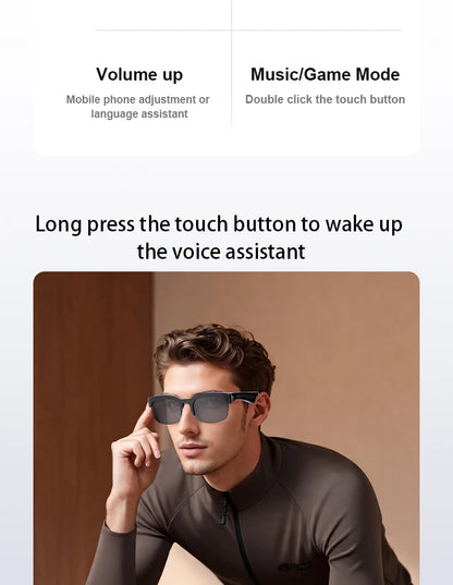 Lenovo 2026 New AI Smart Glasses: AI Translation, HD Hands-Free Calling, AI Chat Logging, Music Playback Type-C Smart Glasses