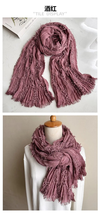 Ruins Style Unisex Steampunk Hip Hop Cotton Linen Scarf Retro Apocalyptic Scarves Techwear Capes Outdoor Tactical Shawl