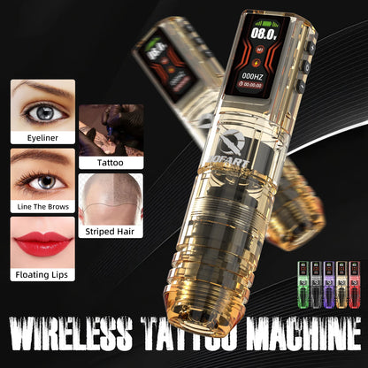 DQFART All-New Upgrade Wireless Tattoo Machine Kit Tattoo Needles Ink Tattoo Pen Suitable for Tattoo Beginners Tattoo Artists