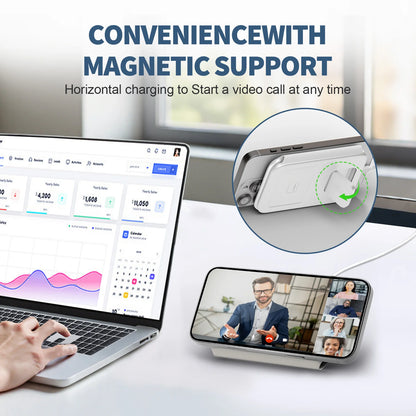 15W Magnetic 3 in 1 Wireless Charger Station Foldable Fast Charging  Type-C For iPhone 17 16 15 14 Xiaomi SAMSUNG iWatch AirPods