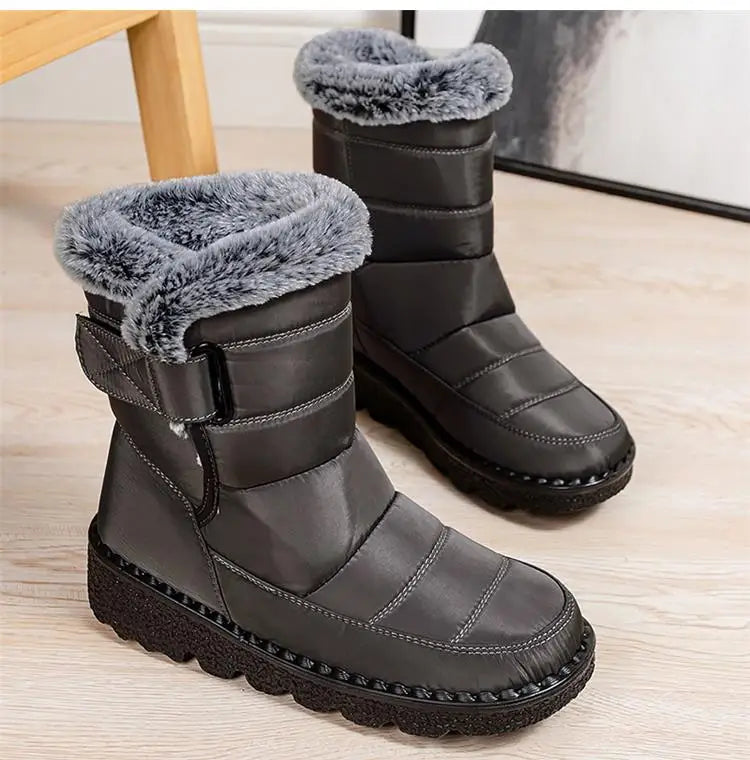 Snow Women's Boots Platform Women Booties Waterproof Shoes Women 2025 Trend Ankle Boots Soft Botas Mujer Women's Winter Boots