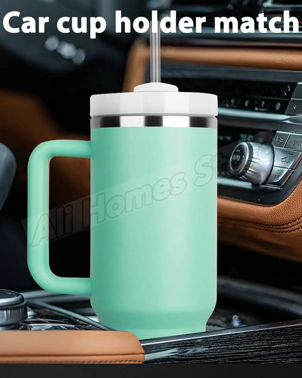 Thermal Mug 1200ml 40oz Handle Tumbler Insulated Car Travel Mug Vacuum Sublimation Stainless Steel H2.0 Flow State Tumbler Cup