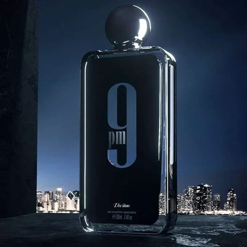 100ML 3.4FL.OZ 9PM Men's Perfume, Long Lasting Gourmet Oriental Notes Cologne, Eau de Parfum, Feronomas Perfume Hombre Perfume