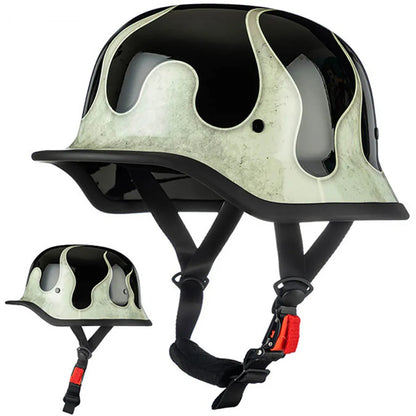 Motorcycle German Style Scoop Helmet Retro Half Helmet For Men And Women Summer Cruising Electric Bike Helmet DOT Approved