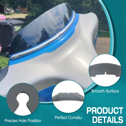 4'' 6"8'' Windshield Fairing Windscreen Cover For Harley Electra Street Glide Touring1996-2013 Black/Smoke