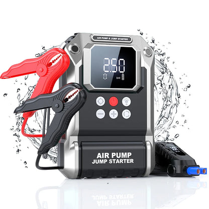 4 In 1 8000A Car Jump Starter 150PSI Air Pump Car Battery Booster Engine Starting Device Tire Air Compressor Power Bank