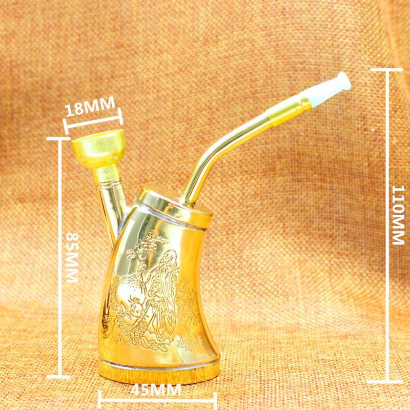 Creative Multifunction Portable Water Filter Pipe Copper Hookah Smoking Pipe Tobacco Pipe Smoke Mout