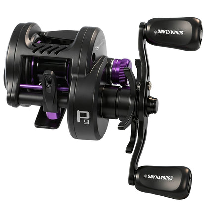 Sougayilang P9-DC Round Baitcasting Reel Electronic DC Brake System 7.2:1 Gear Ratio Ultralight Casting Fishing Reel Saltwater
