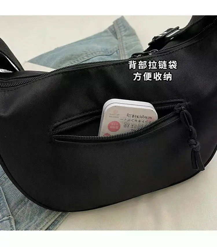 2025 New Fashion Crossbody Bag Simple Wide Shoulder Strap Design Single Shoulder Bag Original Style Commuting Dumpling Women Bag