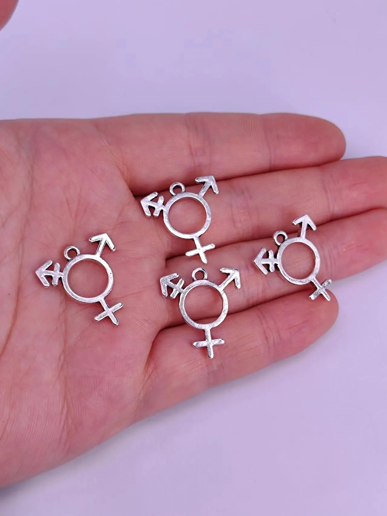 5pcs Transgender Pride Identities Non Binary LGBT Trans Pride Pendant Gifts Jewelry for Women Man Accessories