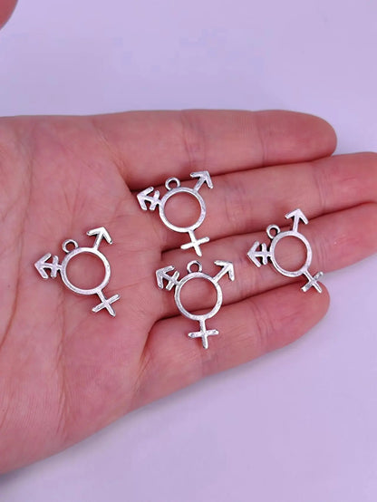 5pcs Transgender Pride Identities Non Binary LGBT Trans Pride Pendant Gifts Jewelry for Women Man Accessories