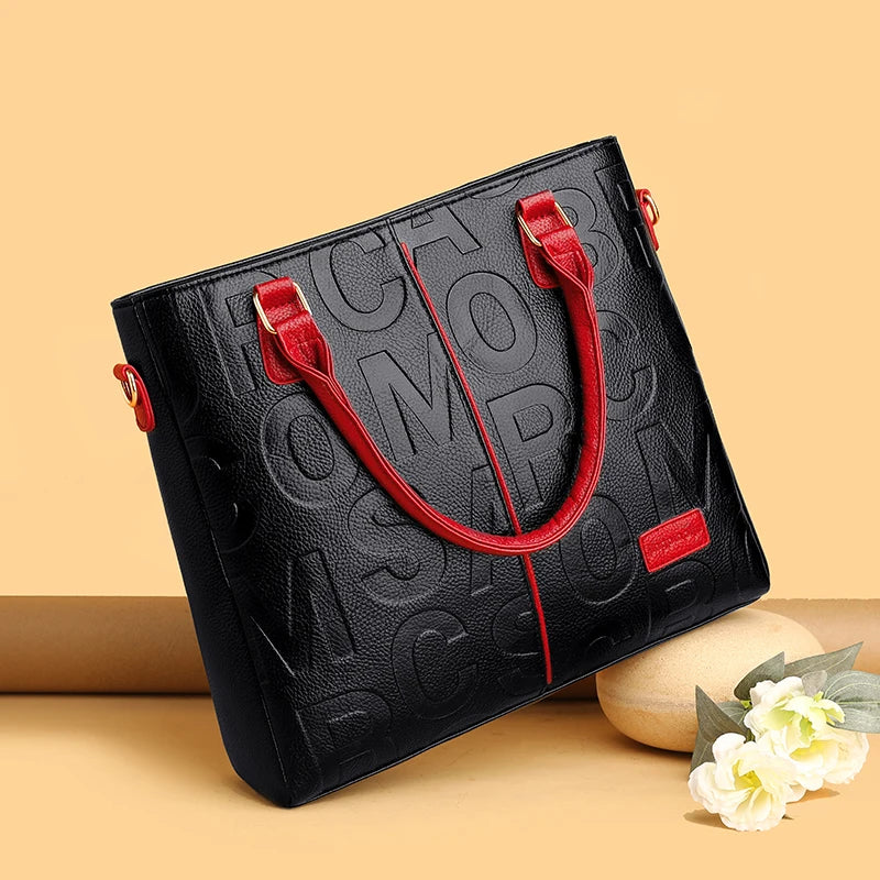 Soft Leather Handbag for Women Shoulder Crossbody Bag for Women Large Capacity Shopping