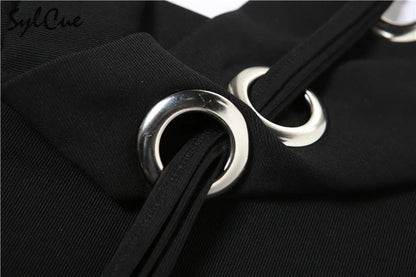 Nibber 2026 Loose Casual All-match Simple Black Sexy Metal Hot Confident Summer Travel Cool Soft Breathable Women's Halter Vest