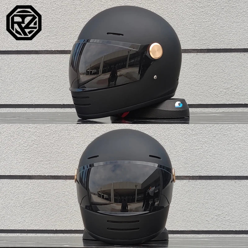 ORZ Motorcycle Helmet DOT Certification Retro Full Face Off Road Helmet Cascos Para Motos Capacete Casco Moto