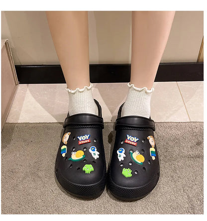 Winter Women Slippers Platform Clogs Warm Furry Slippers Fur Indoor Home Cotton Shoes Female Fluffy Slides Plush Slippers