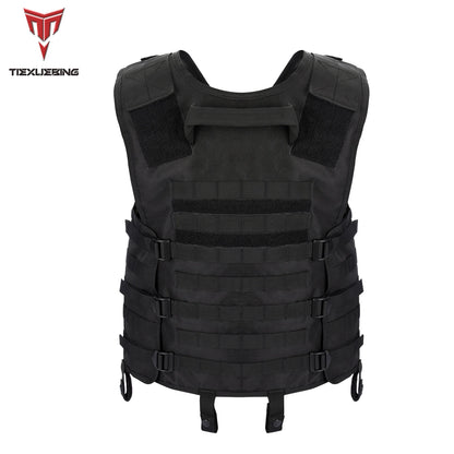 Military Tactical Molle Vest Airsoft Lightweight Gear Load Carrier Vest Camouflage CS Wargame Hunting Adjustable Waistcoat