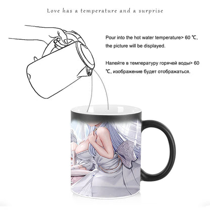 Magic Mug Mysterious Pattern of Surprise Cup BSKT-015 Sublimation Blanks Original Mugs Coffee Cups Color Change Mug Anime Custom