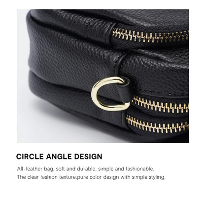 Zency Women Soft Leather Elegant Small Handbags Roomy Crossbody Bag With High Quality Vintage Hardware For Girls Leisure Purses