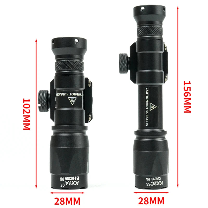 Airsoft Tactical SF M300C M600C Flashlight White LED Light AR15 Rifle Hunting M300 M600 Metal Scout Light Fit 20mm Rail