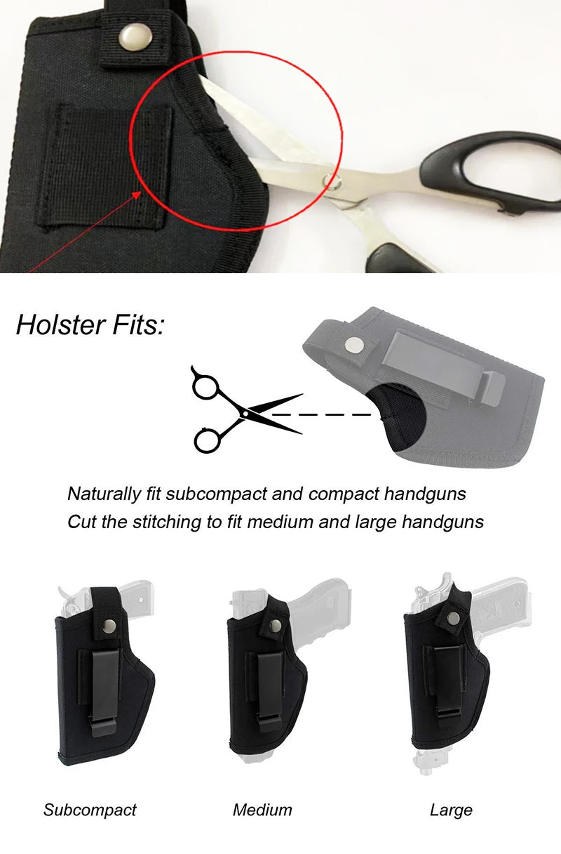 Universal Gun Holsters for Airsoft Pistols Right/Left IWB OWB 9mm Holsters for Concealed Carry Glock Gun Accessories