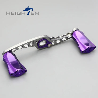 HEIGHTEN Baitcasting Reel Mod Kit Double Handle Center Distance 95mm +Diameter 21mm Knobs Lure Fishing Modification Accessories