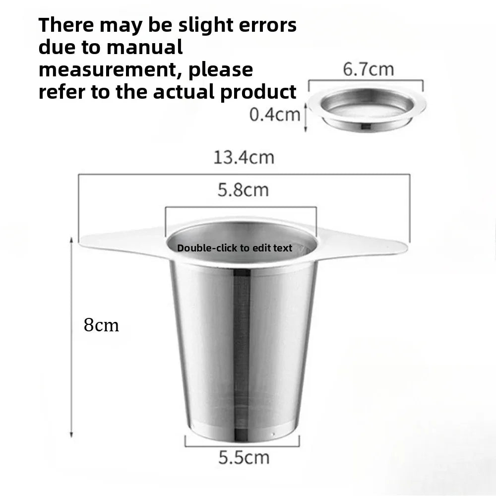 1PCS Reusable Tea Leak Stainless Steel Filter Coffees Infuser Basket Tea Strainer Teapot Cup Filter Multi- Teapot Infuser Leak