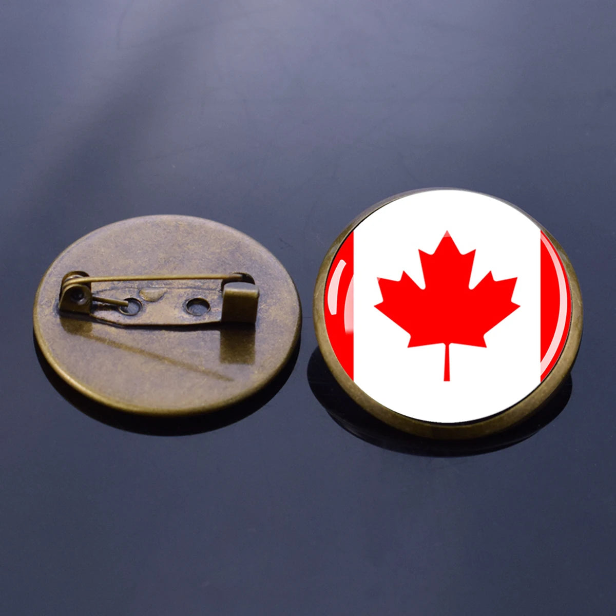American Countries National Flag Brooch Pins U.S.A Mexico Canada Brazil Chile Columbia Flags Badge Patriot Gift