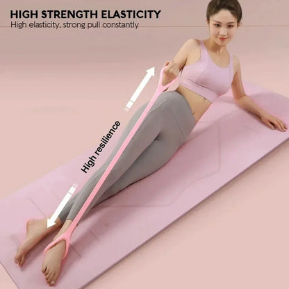 Home Fitness 8 Shaped Back Stretching Band Elastic Stretcher Pulling Band Shoulder Exercise Yoga Resistance Rope Elastic Band