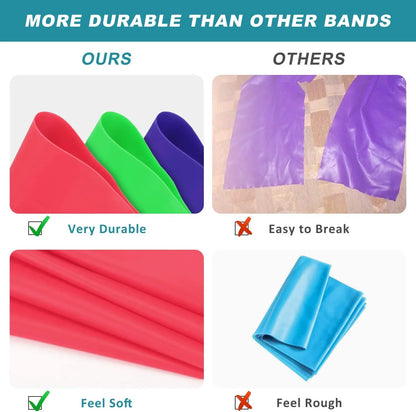 Elastic Fitness Bands Resistance Bands Elastic Fitness Tapes Yoga Pilates Crossfit Stretching Muscular Work Out Equipment