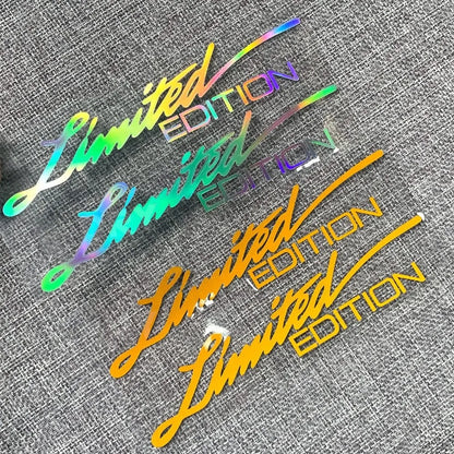 Personalized Limited Edition Stickers Reflective Car Stickers Creative Stickers Decal Window Decor Auto Bumper Sticker
