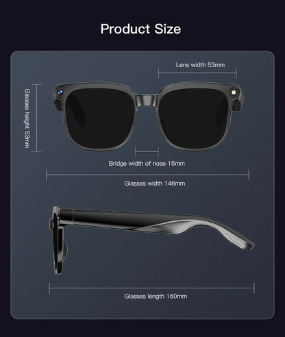 M02S smart glasses 8MP camera real-time translation and navigation Bluetooth call AI glasses, suitable for business work