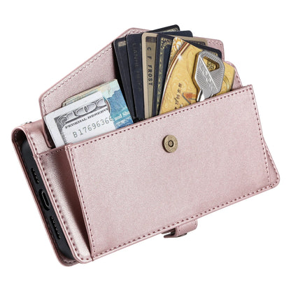 Crossbody Leather Wallet Case For iPhone17 16 Pro Air 16E 15 14 13 12 11 Pro Max XS XR SE 8 7 Card Solt Pocket Shoulder Cover