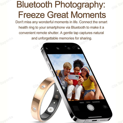 2026 Smart Ring Women Men Super narrow 6.3mm Heart Rate Health Stress measurement Monitor IP68 Waterproof Fashion Sports Rings