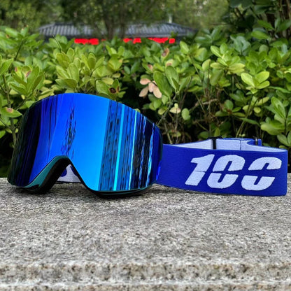 100 Dirt Bike Motocross Goggles Over Glasses Anti Fog Magnetic Lens Off-Road Sandproof Motorcycle Eyewear For Men Women