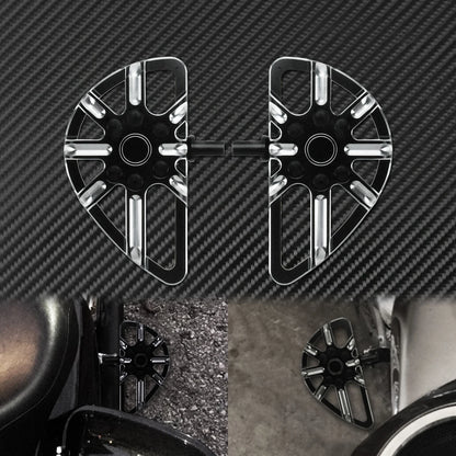 Motorcycle Floorboard Front Rear Footrest Driver Footpeg Passenger Pedal For Harley Touring Electra Street Glide Dyna Softail FL