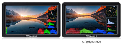 FEELWORLD FW568S 6 Inch 1920X1080 IPS FHD LCD Panel On Camera Field  Monitor 3G SDI 4KHDMI Input Output  for Youtube Gimbal Rig