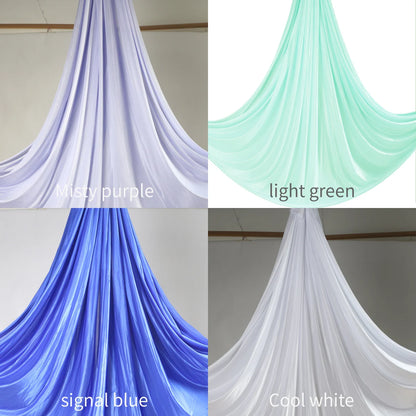 12m Aerial Silks Flying Trapeze Aerial Silk Yoga Hammock Swing GYM Home Outdoor Fitness Anti-Gravity Body Building Pilates Belt