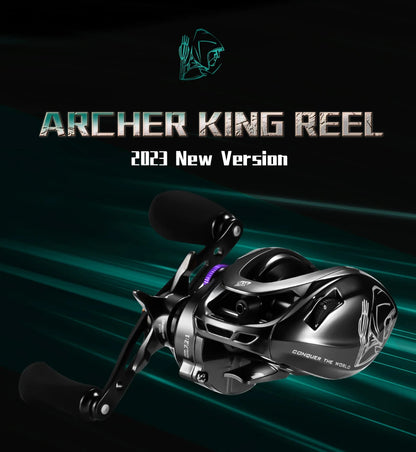 Soloking GKA200 Pro Baitcasting Reel Fishing Reels 9KG Drag Power 6+1 BB Drag Clicker Sound Baitcaster Reel 베이트 릴