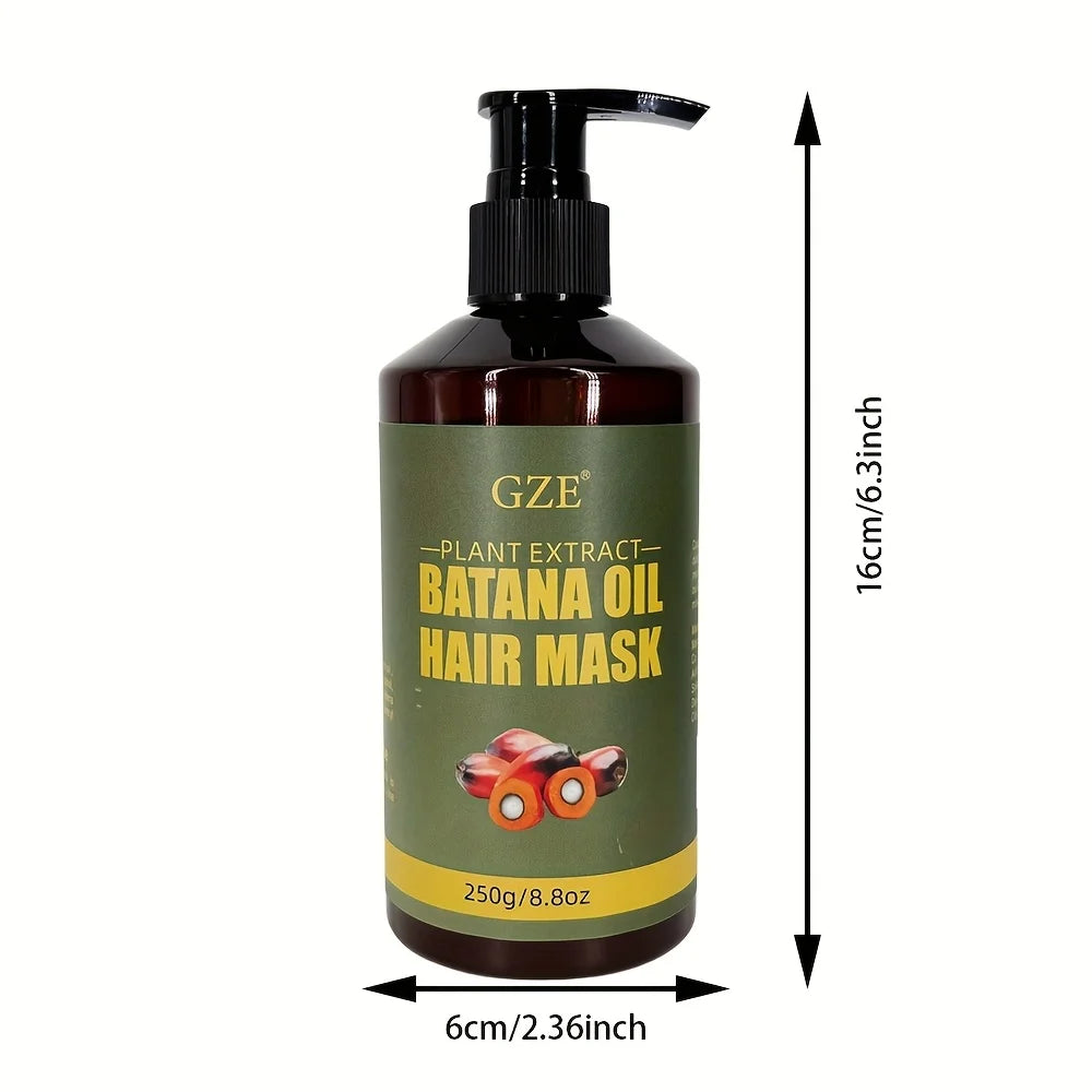GZE Batana Oil Hair Mask - Deep Repairing for Damaged, Dry Hair - Intense Hydration - For Frizzy, Nourishes & Strengthens