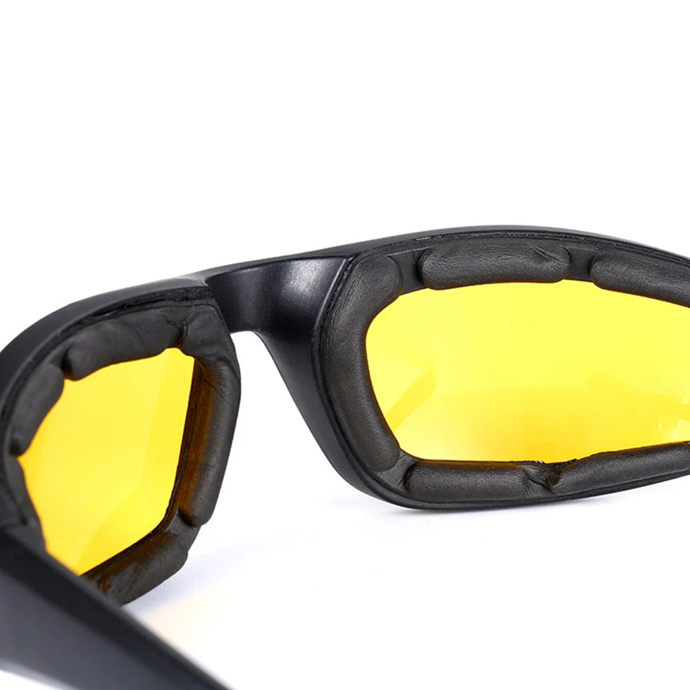 Outdoor UV Protection Goggles Padded Goggles Anti-UV Unisex Sports Sunglasses Eyewear Motorcycle Riding Glasses for Adventurers