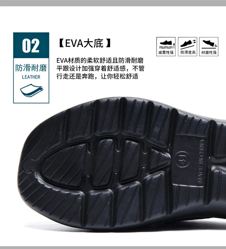 New Fashion Sandals High Quality Slippers Soft Sole Beach Sandals Men Slip On Driving Shoes Chef Shoes Breathable EVA Shoes